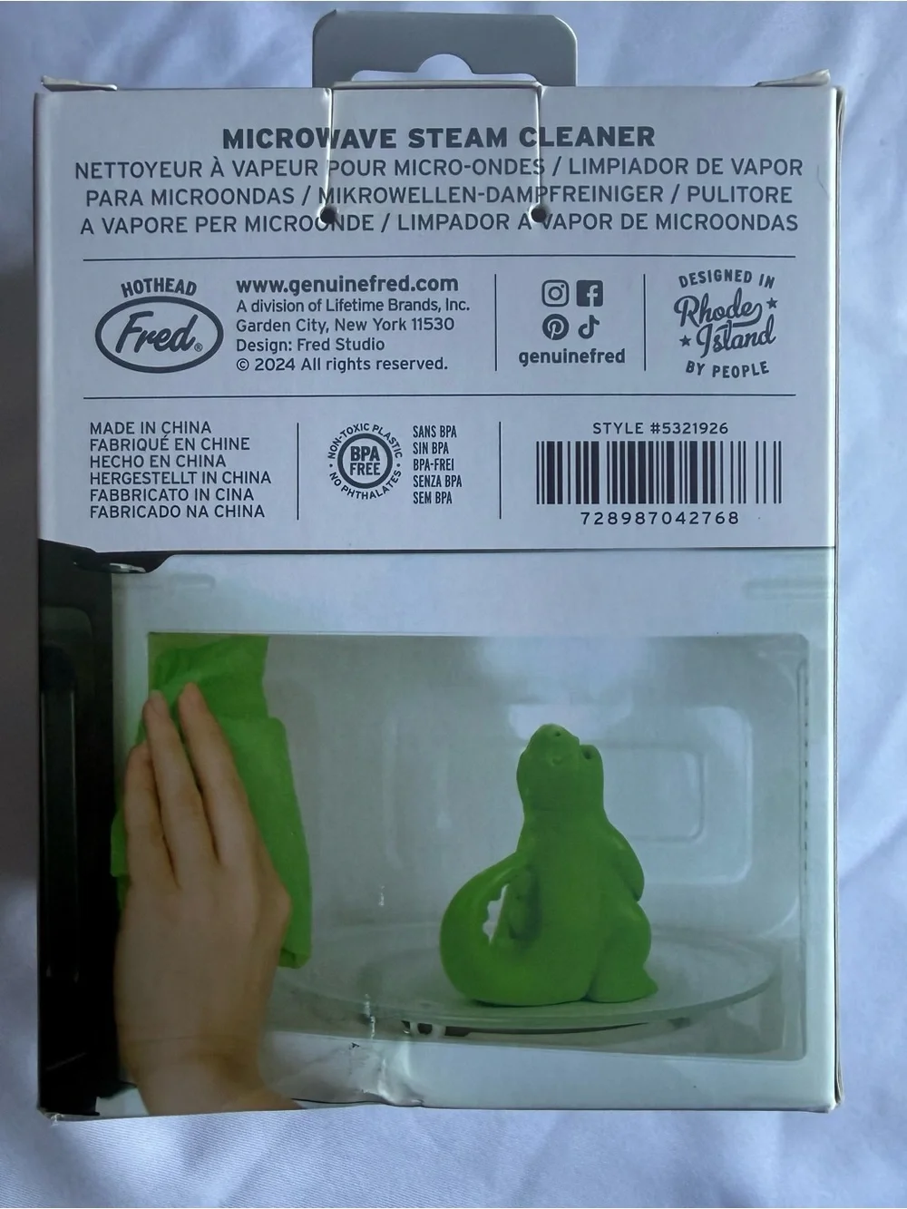 Fred Dragon's Breath Microwave Steam Cleaner - Green